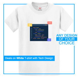 Personalised Technology Printed T-Shirt With Your Own Artwork On Front